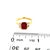 Natural Ruby Sapphire Ring 6.5 14k Y Gold 2.51 TCW Certified For Sale - Image 14 of 18