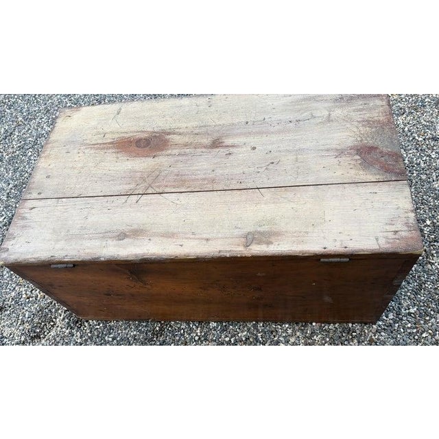 19th Century 19th Century Original Paint Decorated Blanket Chest For Sale - Image 5 of 9