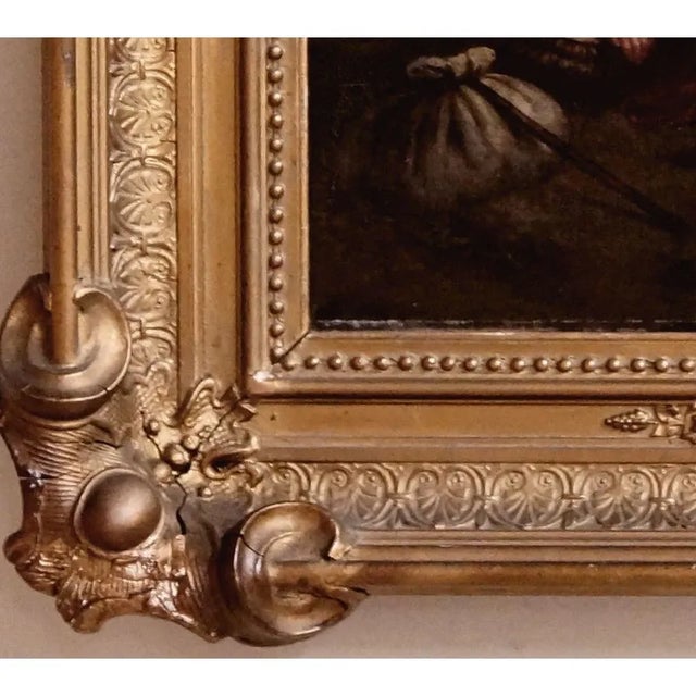 Oil on Canvas in the Manner of Johann Georg Meyer Von Bremen (German, 1813-1886) For Sale - Image 4 of 7