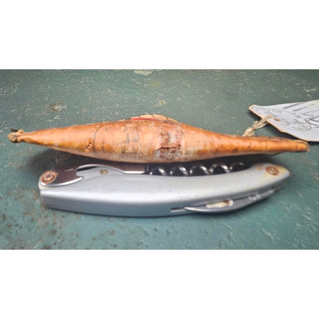 Vintage 1942 Birch Bark," Mailer Canoe" From Kings Beach, Ca With Original Stamp and Tag For Sale In Charlotte - Image 6 of 10