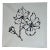 Original Black and White Flower Painting For Sale