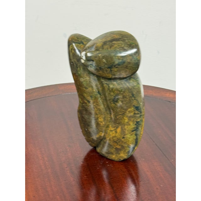African Hand-Carved Polished Stone Abstract Figure Sculpture For Sale In San Francisco - Image 6 of 12