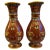 Vintage Gilt & Cloisonné Enamel Vases- a Pair For Sale - Image 10 of 10
