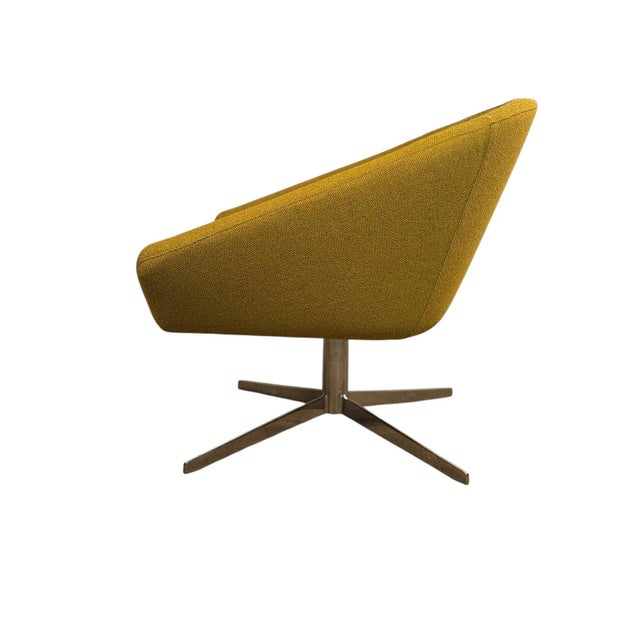 Textile Jeffrey Bernett Remy Swivel Lounge Chair | Bernhardt Design For Sale - Image 7 of 10