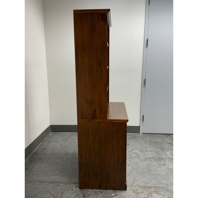 2010s William Sonoma for Pottery Barn Printer's Two Piece Storage Bookcase For Sale - Image 5 of 12