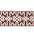 Schumacher Sample - Schumacher Knotted Trellis Tape Trim In Grey On Brown For Sale - Image 4 of 4