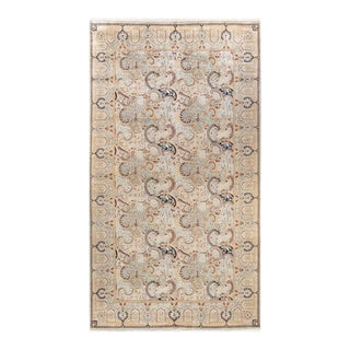 Mogul, One-of-a-Kind Hand-Knotted Area Rug in Ivory, 8' 2" x 15' 7" For Sale