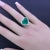 1990s 10.40 Carat Colombian Emerald Heart-Shape Diamond Platinum Ring, AGL Certified, Size 6 For Sale - Image 5 of 7