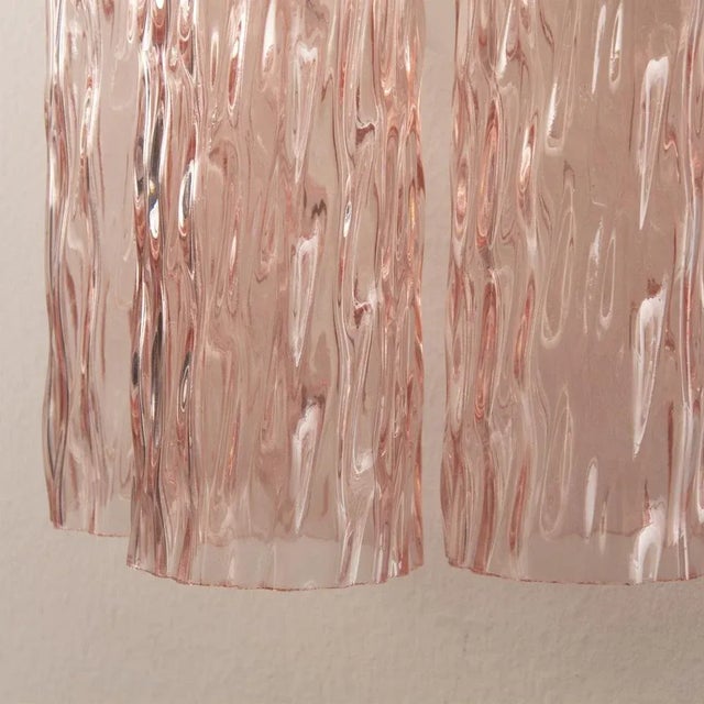 Italian Wall Light in Murano Pink Glass, 1990s For Sale - Image 10 of 12