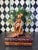 Brown Vintage Indian Terracotta Seated Woman Folk Art Sculpture, 10" For Sale - Image 8 of 18