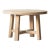 48" Round Reclaimed Elm Wood Dining Table by Adoorne For Sale
