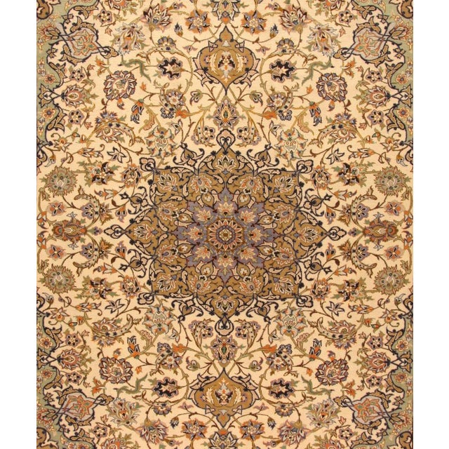 Genuine hand-knotted Middle Eastern rug | Size: 390 cm x 295 cm | Knot density: approx. 160.000 knots/m² | Material: pile...