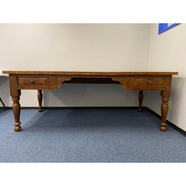 1980s Rustic Farmhouse Mexican Wooden Writing Desk Chairish