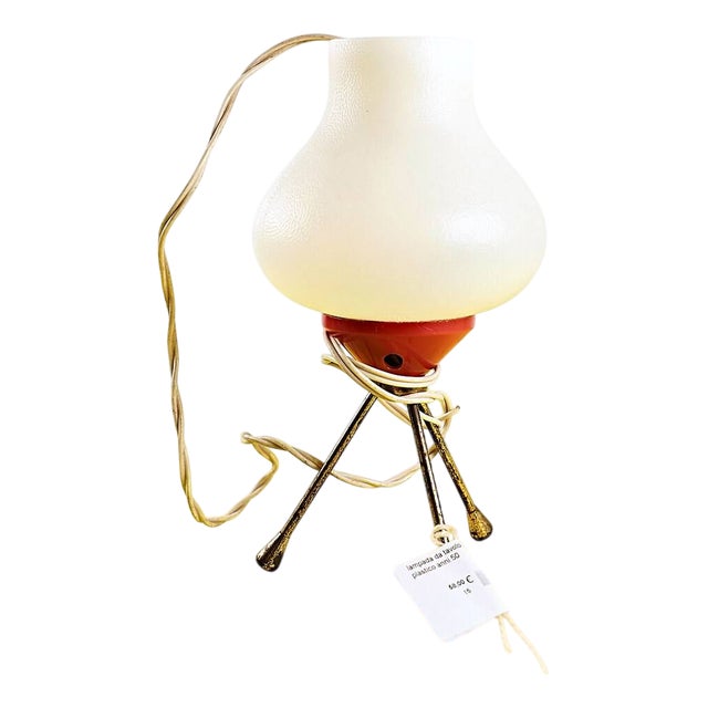 Vintage Plastic Table Lamp, 1950s For Sale