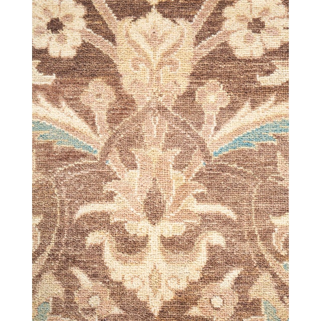 Traditional Eclectic, One-of-a-Kind Hand-Knotted Area Rug - Brown, 6' 1" x 8' 10" For Sale - Image 3 of 8