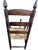 Set of Three Antique Primitive Ladder-Back Chairs With Woven Herringbone Rush Seats and Finials For Sale - Image 10 of 12