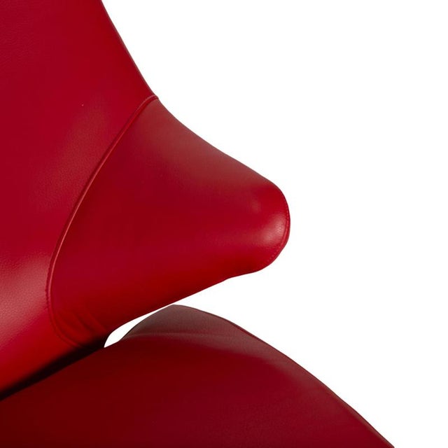 Solo 699 Armchair in Red Leather from Wk Wohnen For Sale - Image 6 of 16