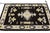 Native American Modern Navajo Style Handmade Wool Area Rug in Black, Cream & Ochre Accent For Sale - Image 3 of 8