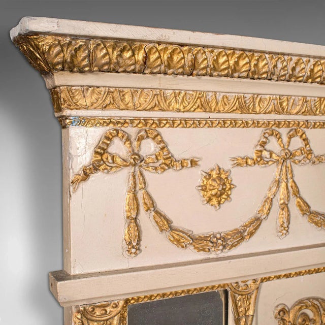 1900s Antique Victorian Overmantle Italian Mirror For Sale - Image 6 of 10