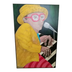 Original Artwork Elton John "Rocket Man"