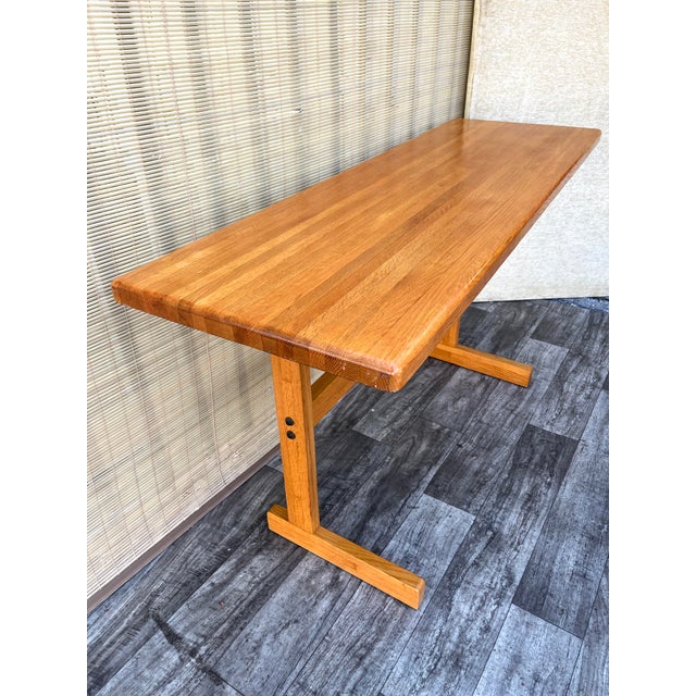 Solid Wood Butcher Block Breakfast Set in the Charlotte Perriand Style. C 1990s For Sale - Image 12 of 18