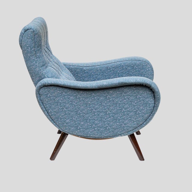 Blue Vintage Lady Chairs by Marco Zanuso, 1950s, Set of 2 For Sale - Image 8 of 13