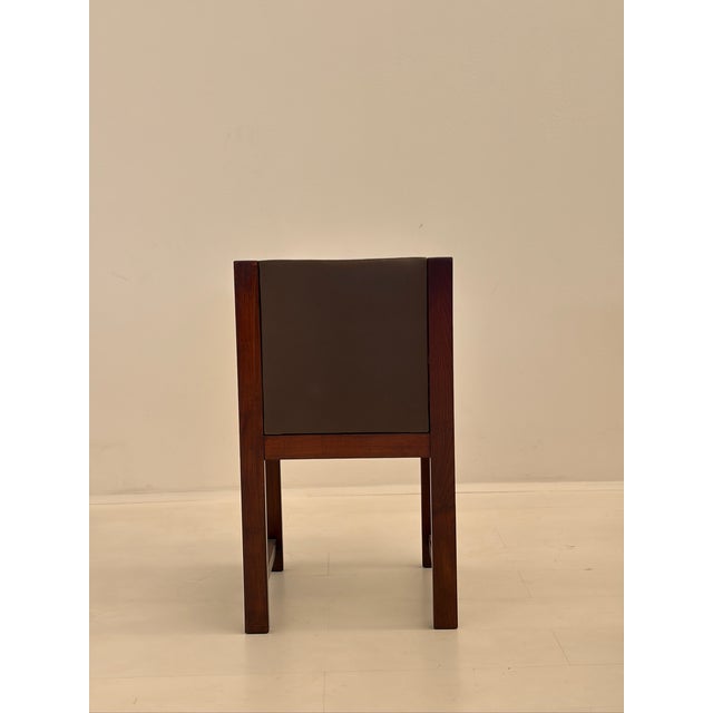 Vintage Wooden and Skai Chairs, 1960s, Set of 6 For Sale - Image 6 of 18