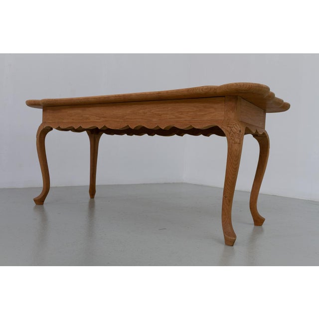 Danish Sculptural Oak Coffee Table attributed to Frits Henningsen, 1940s For Sale - Image 12 of 18