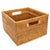 Artifacts Rattan Square Storage Basket with Handles in Honey Brown - 12" For Sale - Image 4 of 8