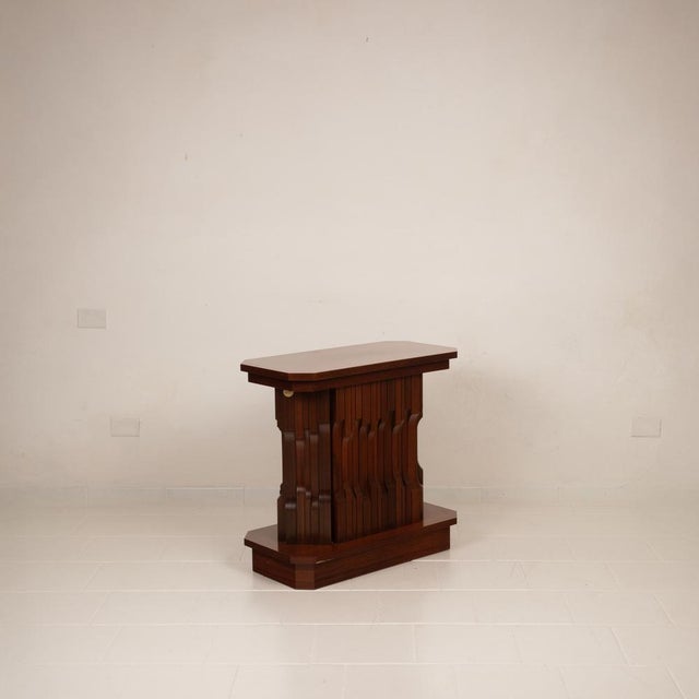 Wood Sculptural Multifunctional Norman Base by Luciano Frigerio, 1970s For Sale - Image 7 of 18