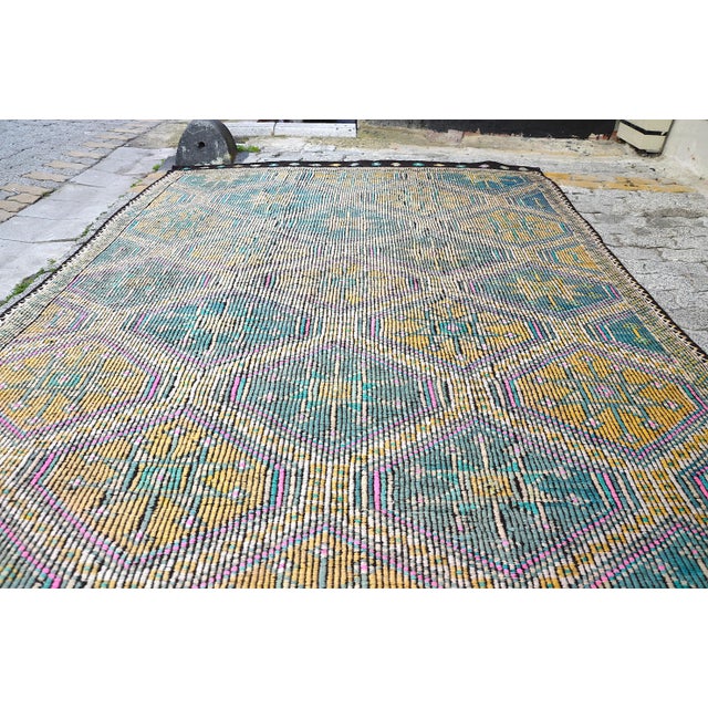 Tribal 1960s Vintage Handmade Rug For Sale - Image 3 of 11