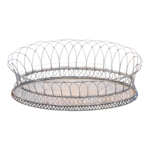 Oval Wire Basket With Arched Gallery