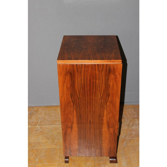 Wood Vintage Art Deco Walnut Chest of Drawers, 1940 For Sale - Image 7 of 11
