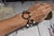 Late 20th Century Mod Sterling Silver Circle Cuff Bracelet For Sale - Image 12 of 15