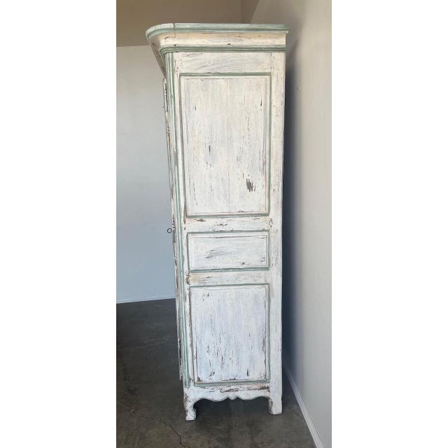 19th C. French Painted Armoire For Sale - Image 4 of 18
