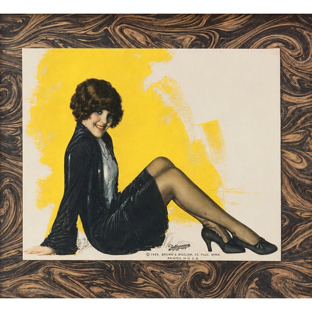 A stunning 1929 Rolf Armstrong pin-up print published by Brown & Bigelow, featuring the glamorous image often referred to...
