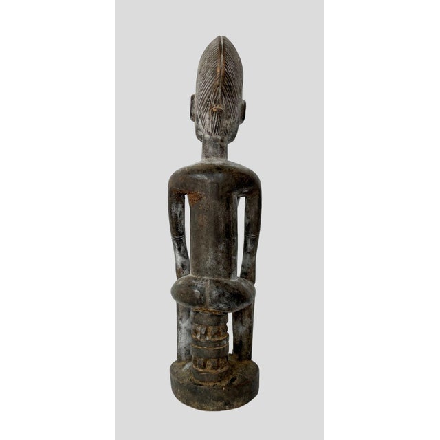 1950s 1950s Dogon Carved Wood Fertility Female African Tribal Art Statue Figurine For Sale - Image 5 of 8