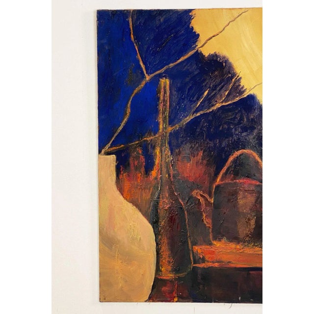 A still life of jars and pots in browns and yellows, by B. Krell (signed upper right) wife of influential artist and...