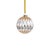 Lend a modern carnival sparkle to your Christmas tree with this stylish diamond design cut glass ball. Each ornament...