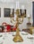 Goldenrod Rococo Brass Candlestick For Sale - Image 8 of 9