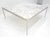 Knoll Solid Stainless Steel Marble Top 42x42 Square Mid Century Modern Coffee Table For Sale - Image 4 of 15