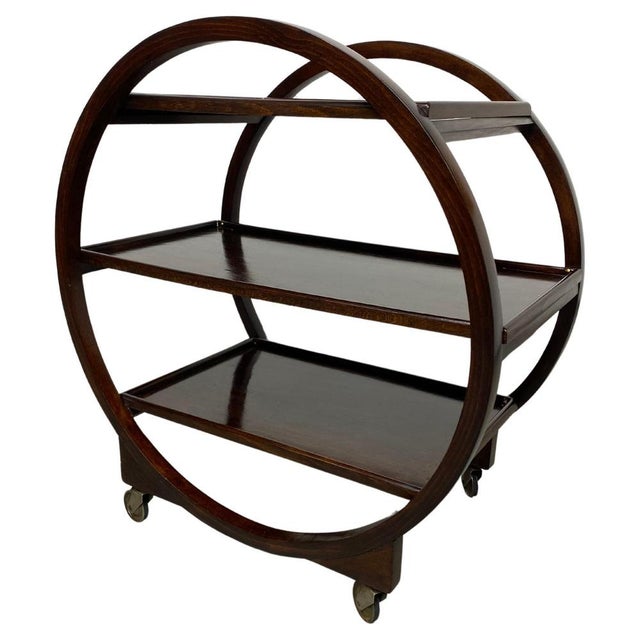 Art Deco Serving Trolley from Thonet, 1930 For Sale - Image 13 of 13