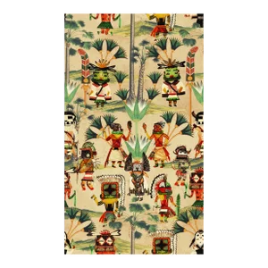 Hopi Spirit Taupe Wallpaper Sample