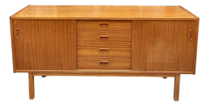 1970s Compact Teak Credenza From Sweden