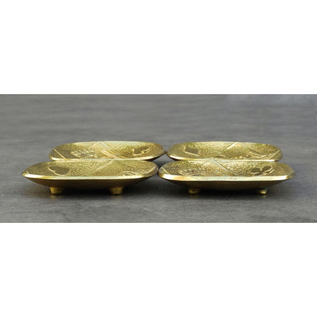 Art Deco Bronze King Playing Card Trays by Max Le Verrier, 1930s, Set of 4 For Sale - Image 9 of 11