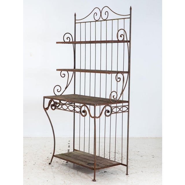 Auburn French Circa 1930 Wrought Iron Étagère / Boulangerie Racks For Sale - Image 8 of 14
