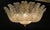 1960s 1960s Italian Clear Graniglia Murano Leaves Flush Mount For Sale - Image 5 of 9
