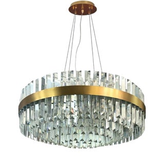 Collection Minerva Chandelier in Metal and Crystal by Jago For Sale