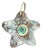 Australian Opal Starfish Pendant With Emerald & 14k Gold For Sale