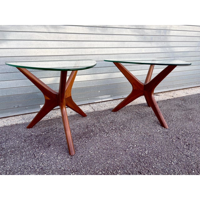 A Pair of Vintage Mid Century Modern Adrian Pearsall for Craft Associates Side Tables . Circa 1960s For Sale - Image 10 of 18